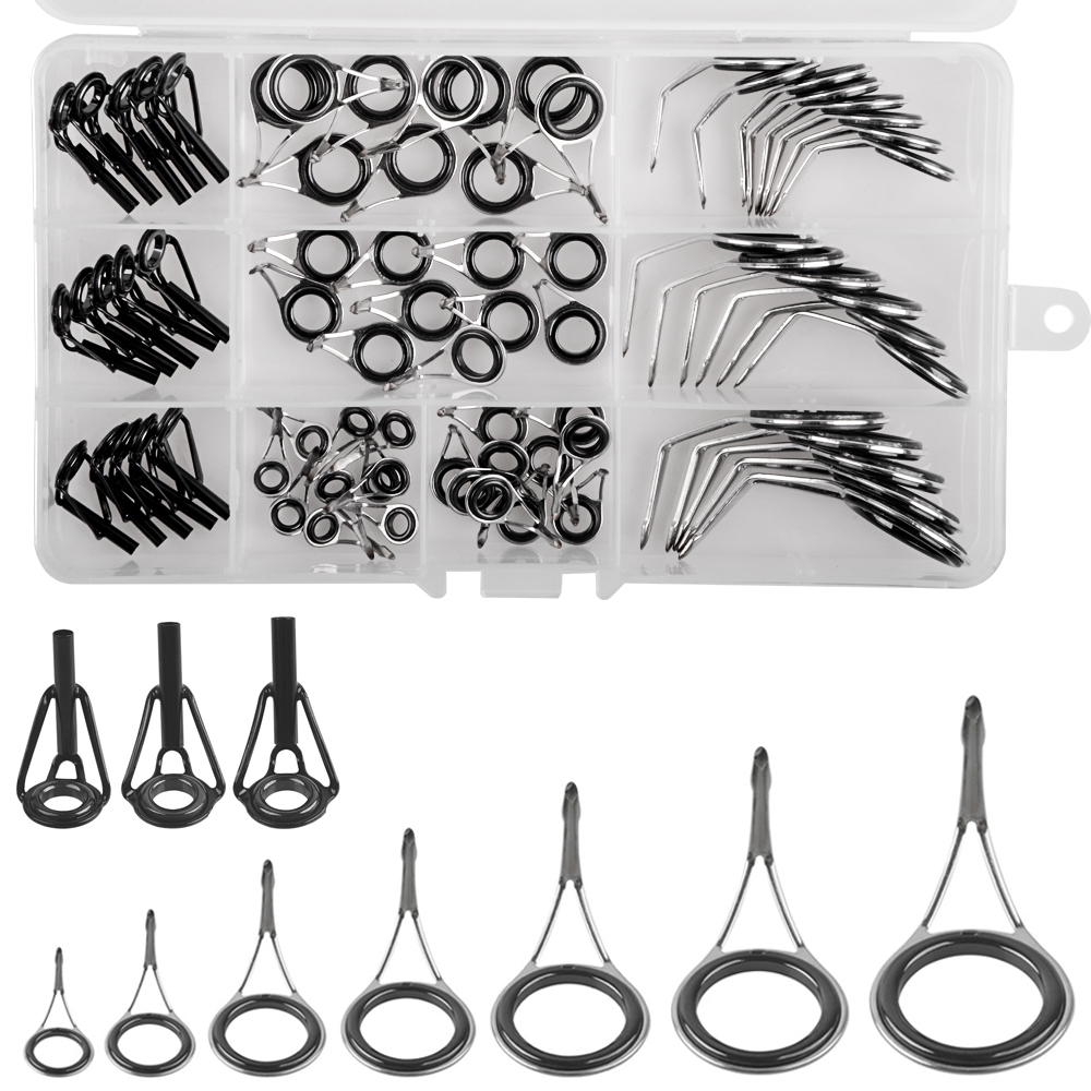 Fishing Rod Guide Replacement - Angelrutenführungen, Ersatzset für Angelrutenspitzen, Reparatursatz für
