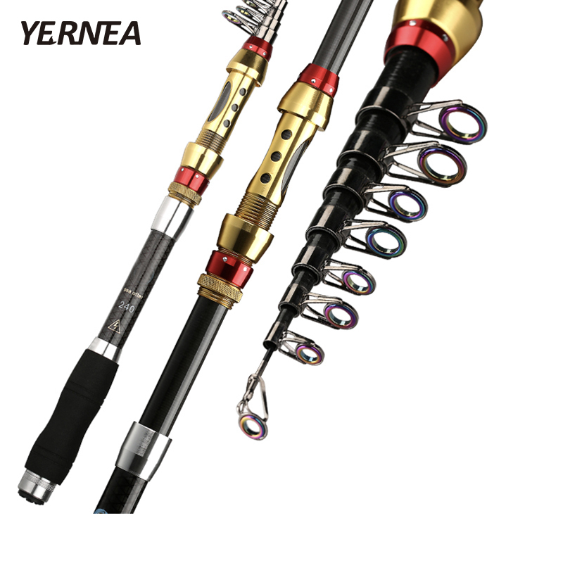 Fishing Rod Surf - Neue Kurze Meeresfischerruten aus Kohlefaser, Teleskop-Angelrute,