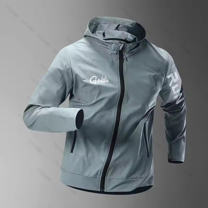 Fishing Rod Boat - Gamakatsu Fishing Herrenjacke, winddichter Sportmantel für