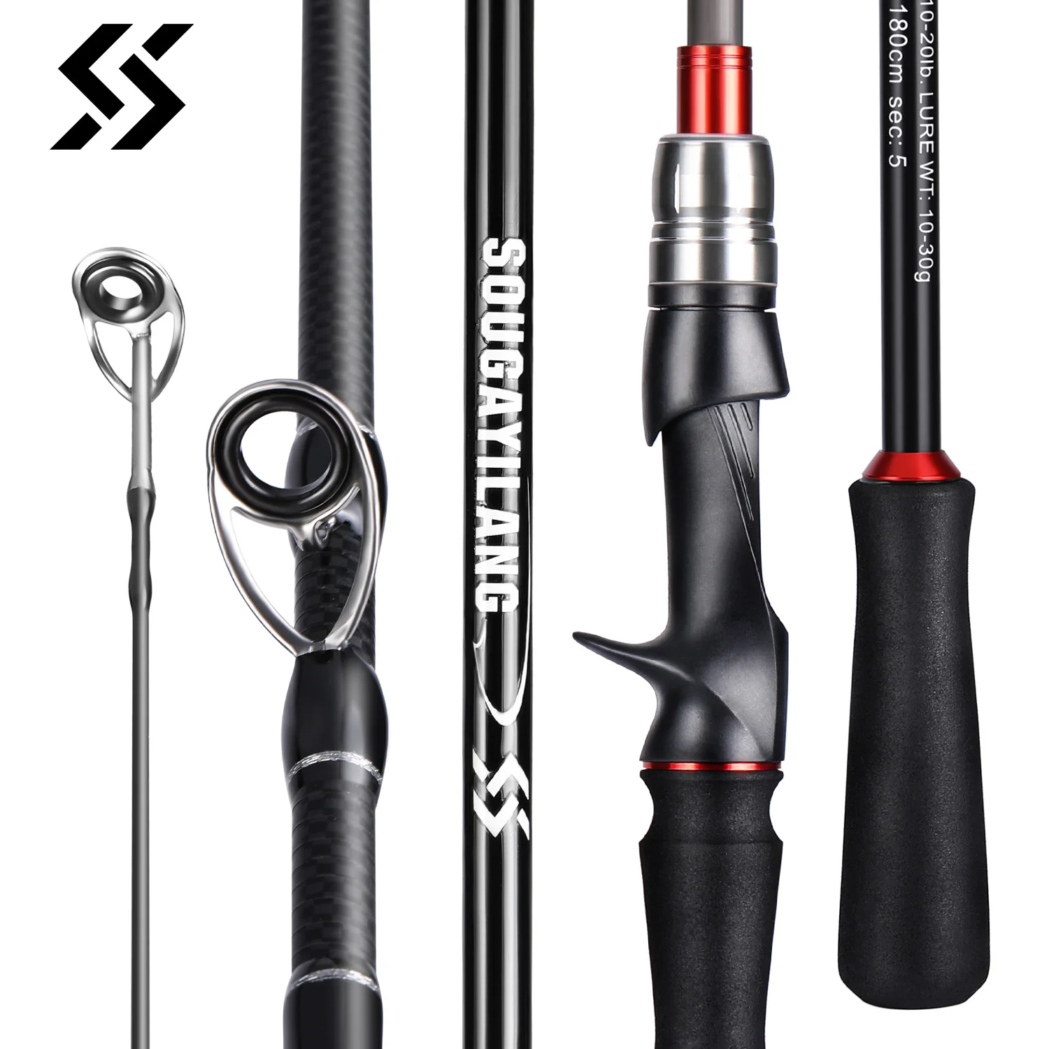 Sougayilang Köder Angelrute 1, – Fishing Rod Surf Bewertung und Preis