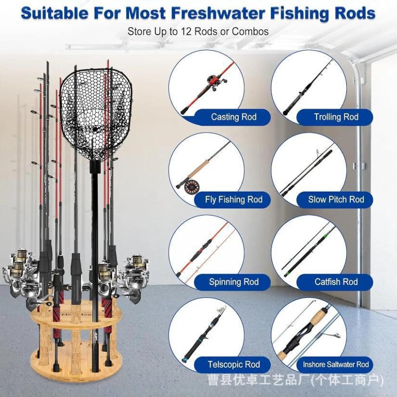 Runder Angelruten-Aufbewahrung – Fishing Rod Rack Bewertung und Preis