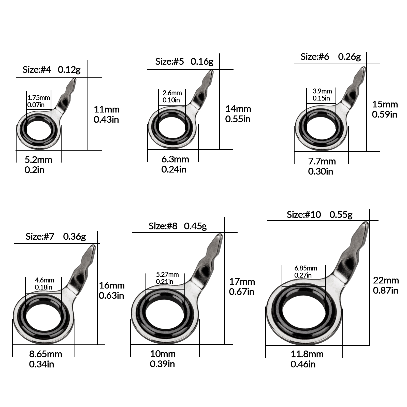 THKFISH 60 Stück Angelrutenfüh – Fishing Rod Guide Replacement Bewertung und Preis