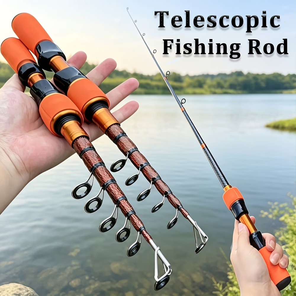 Kurze Orange Teleskop-Kohlefas – Fishing Rod Ice Bewertung und Preis